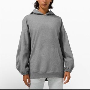 Lululemon Pleated Sleeve Oversized Hoodie in Grey. Sized XS/S